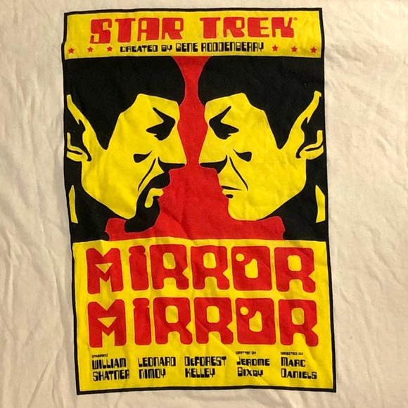 LOOT CRATE Star Trek Spock Nimoy Mirror Mirror T-Shirt NWOT 2XL - Picture 2 of 4